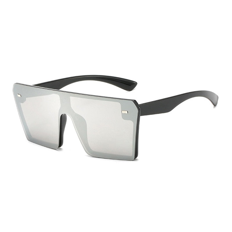 Oversized Flat Top Square Sunglasses