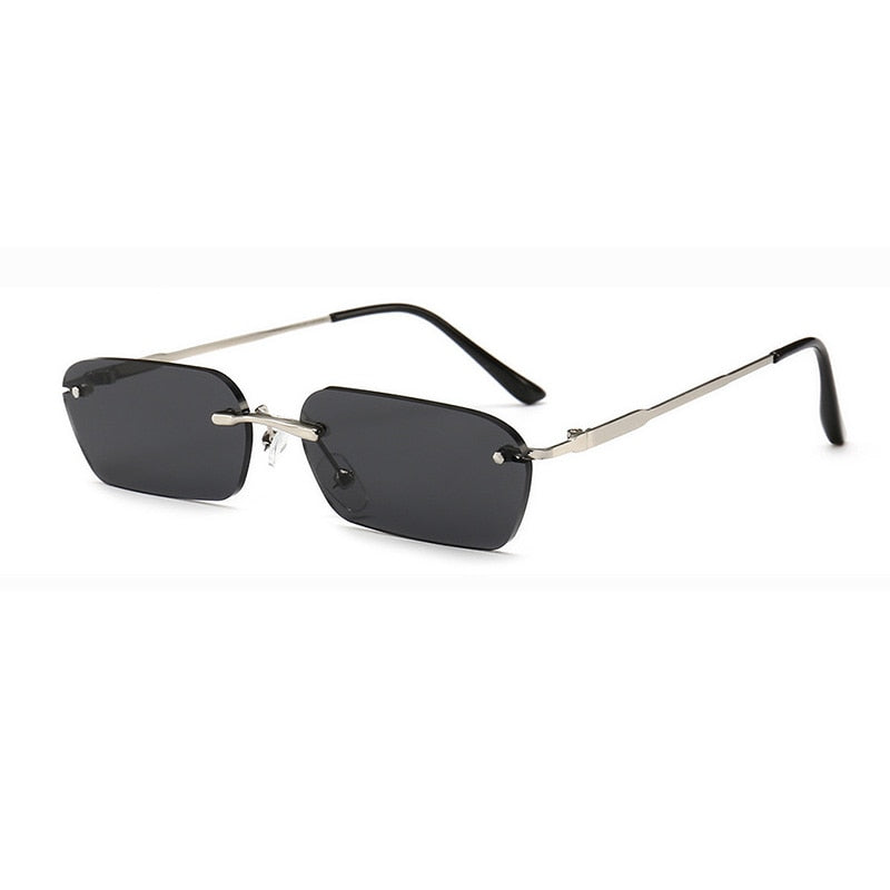 Rimless Rectangle Sunglasses