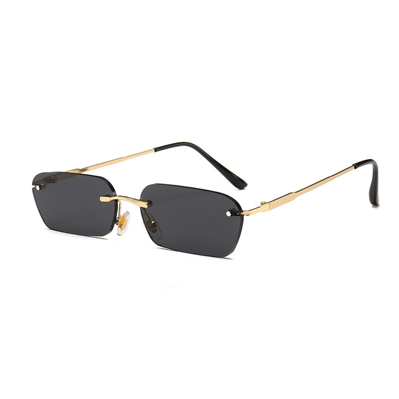 Rimless Rectangle Sunglasses