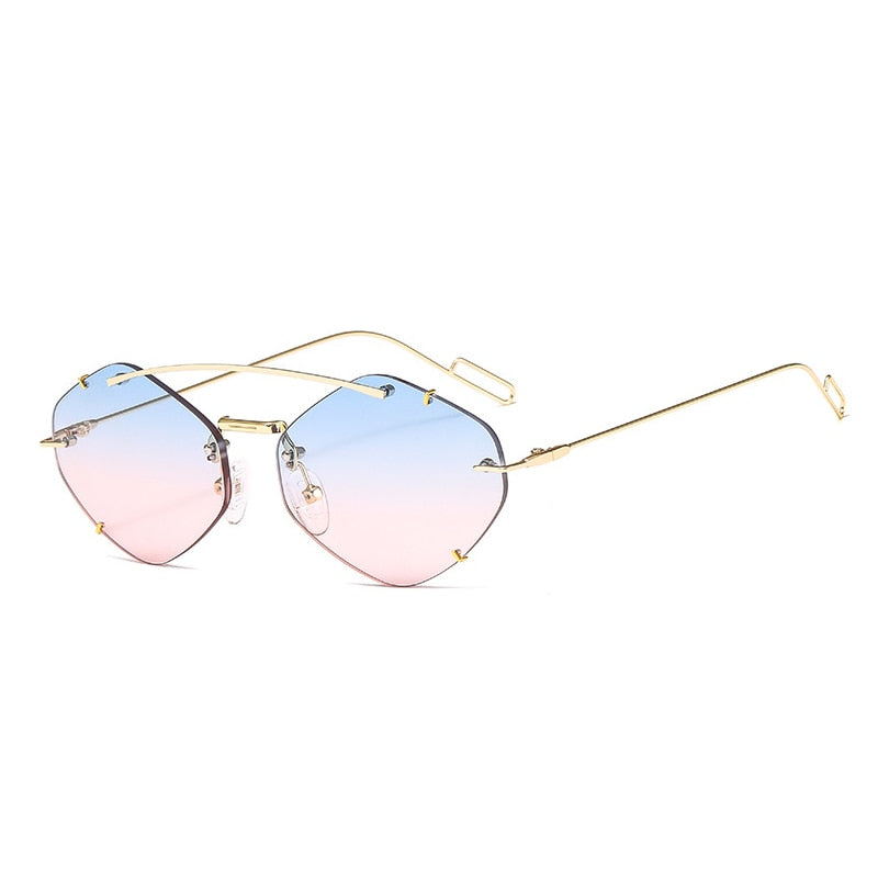 Rimless Polygon Sunglasses