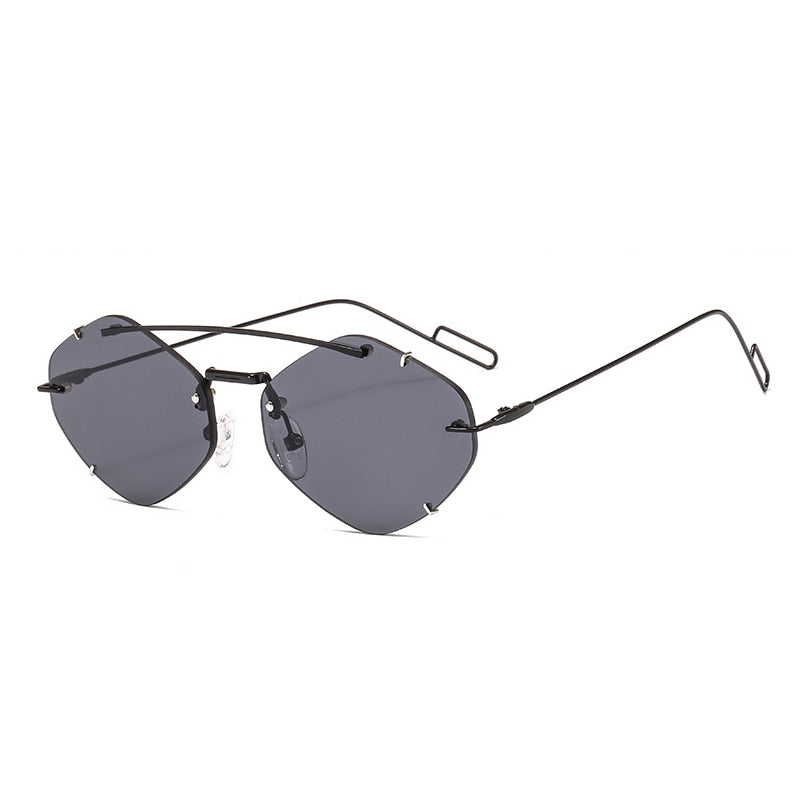 Rimless Polygon Sunglasses