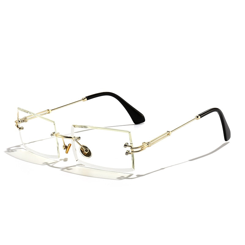 Rimless Rectangle Sunglasses