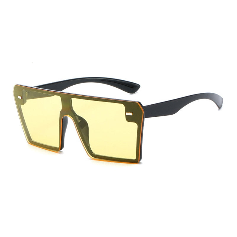 Oversized Flat Top Square Sunglasses