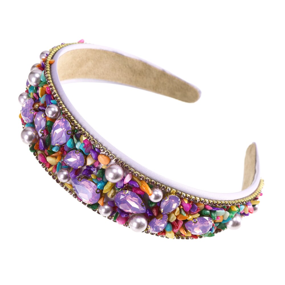 Wide Chunky Rhinestone Headband