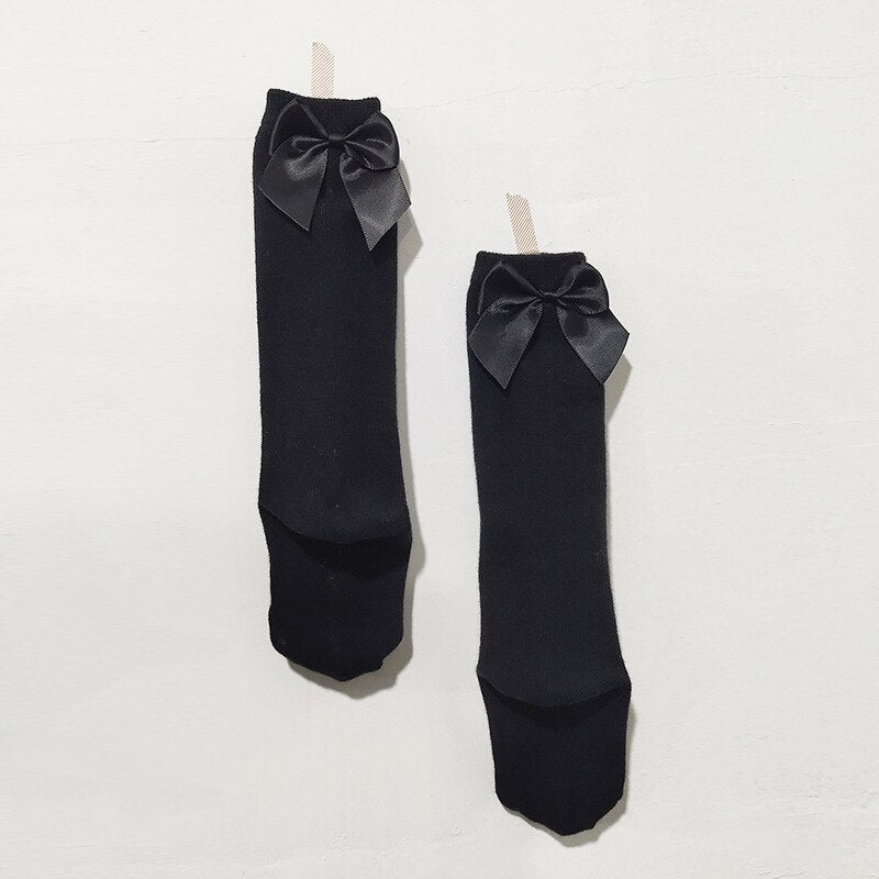 Knee High Oversized Bow Baby Socks