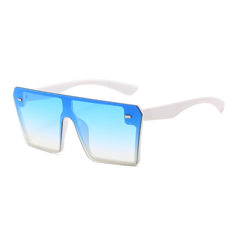 Oversized Flat Top Square Sunglasses