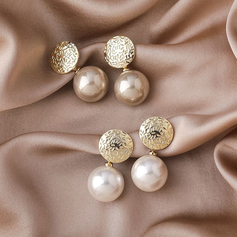 Champagne Pearl Earrings