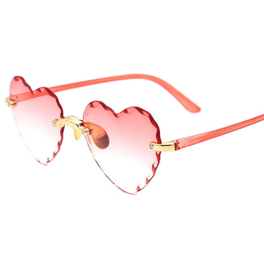 Rimless Heart Shape Sunglasses