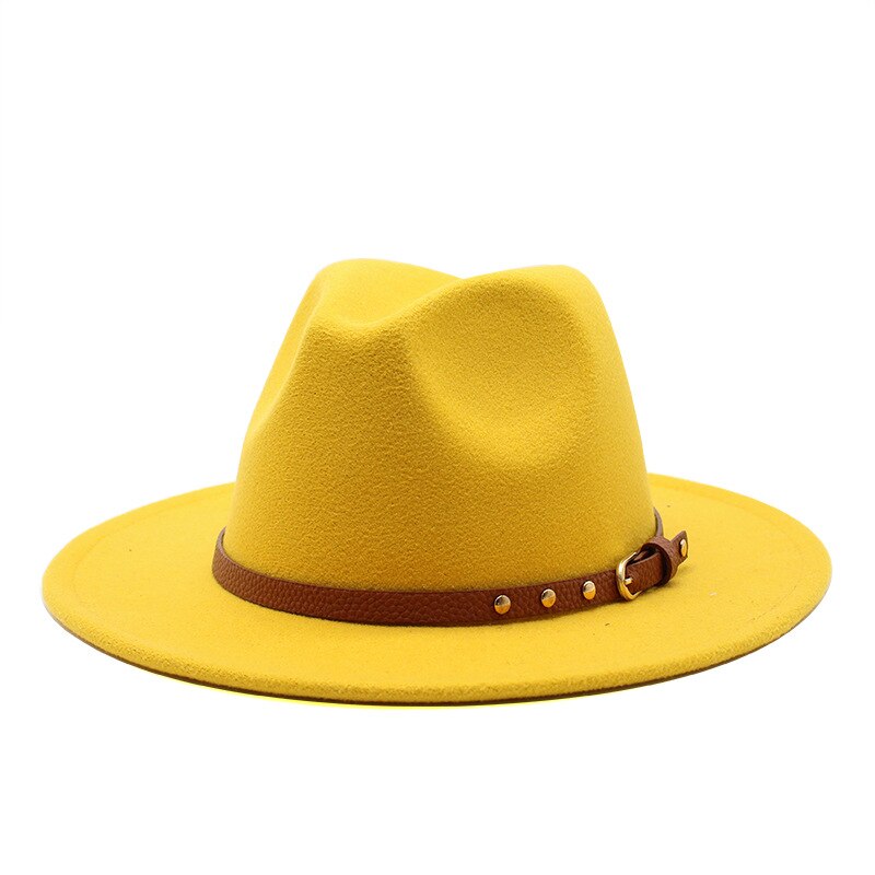 Wide Brim Wool Fedora