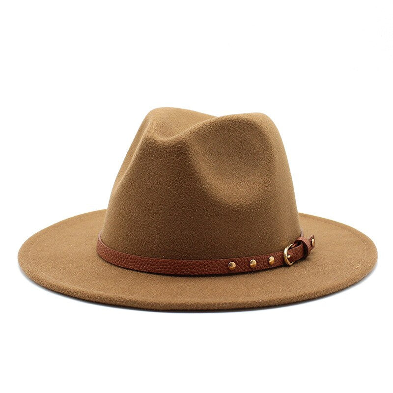 Wide Brim Wool Fedora