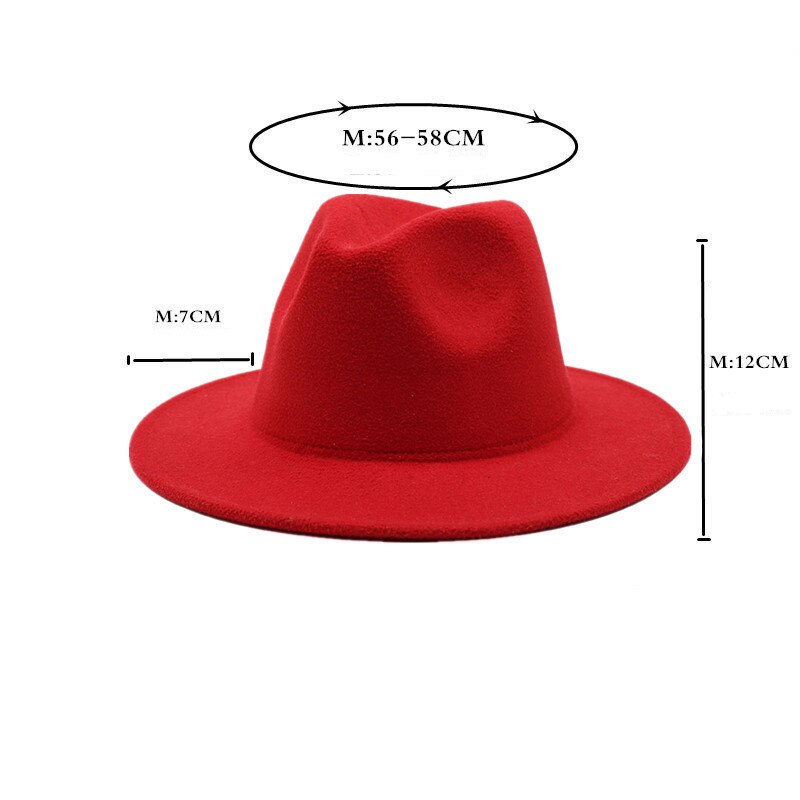 Wide Brim Wool Fedora