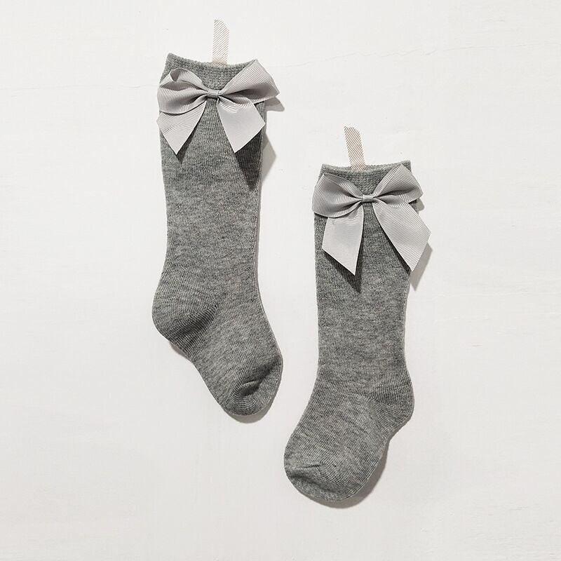 Knee High Oversized Bow Baby Socks