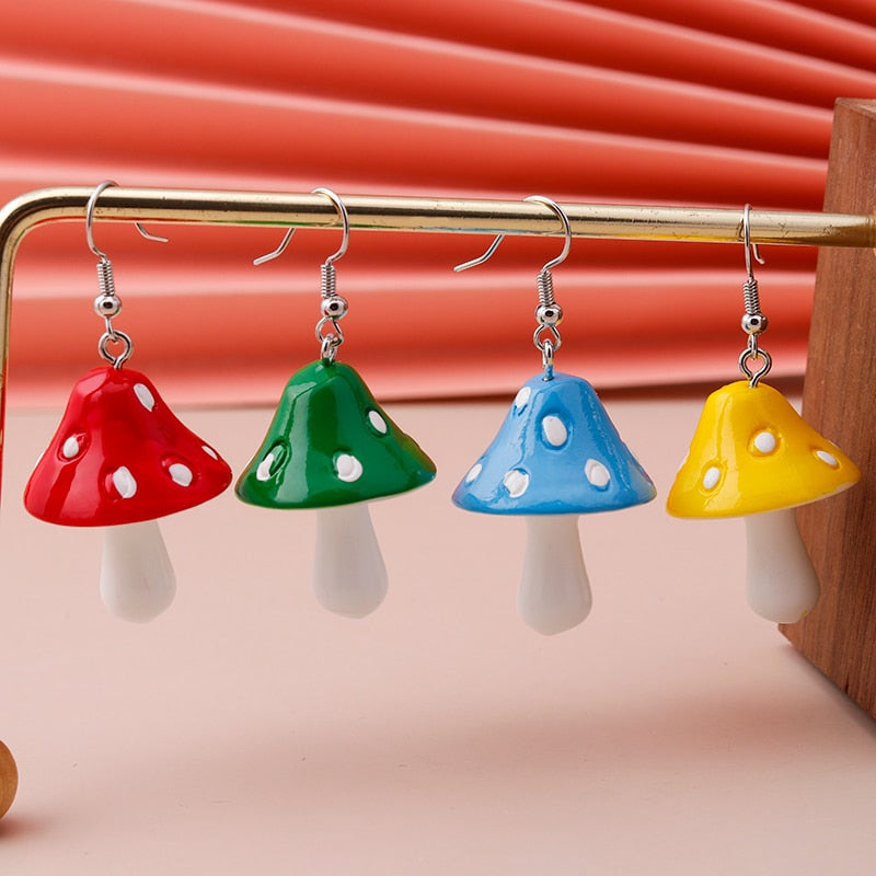 Mushroom Dangle Earrings