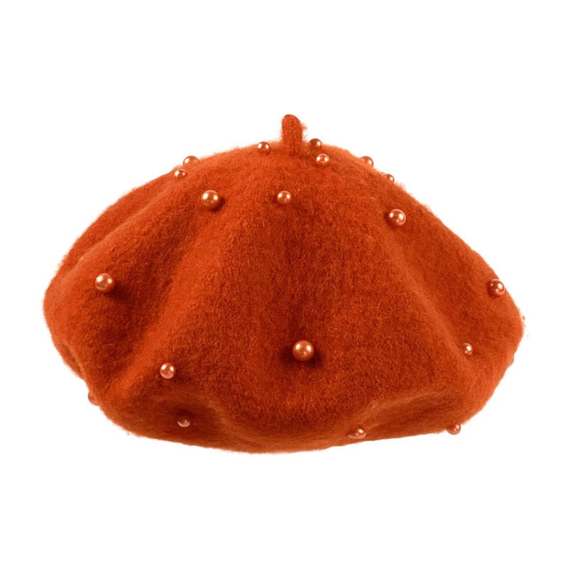 Kids Pearl Wool Beanie