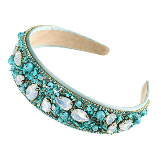 Wide Chunky Rhinestone Headband