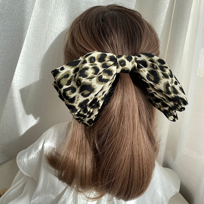 Velvet Barrette Bow