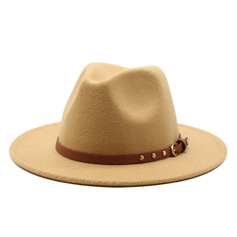 Wide Brim Wool Fedora