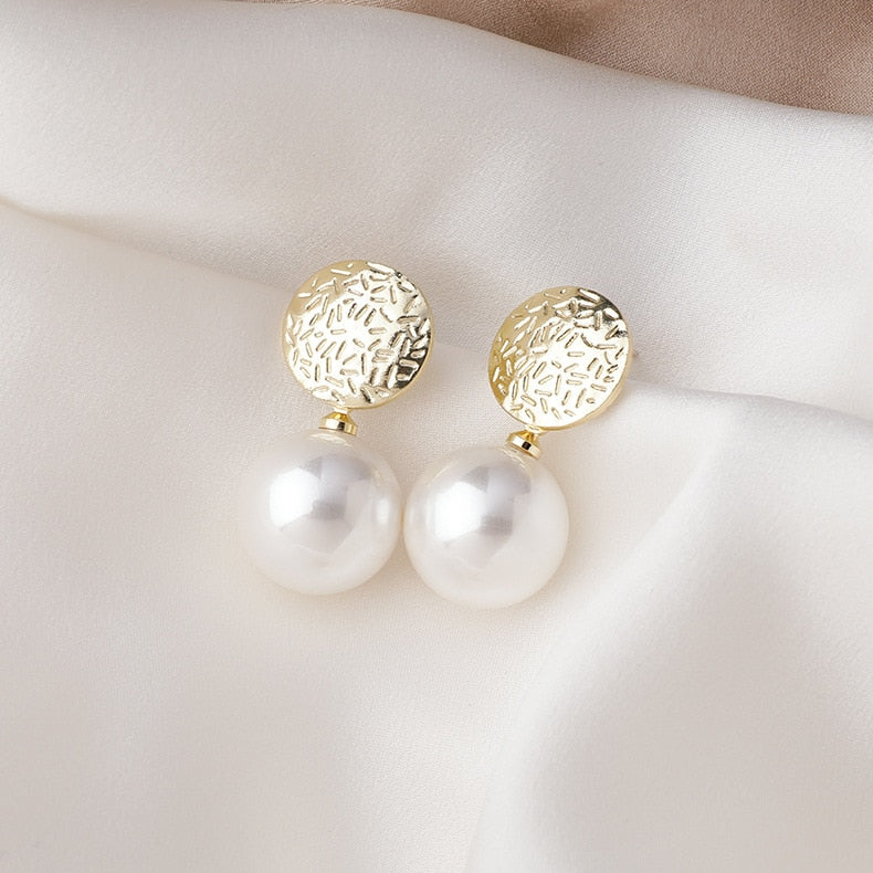 Champagne Pearl Earrings