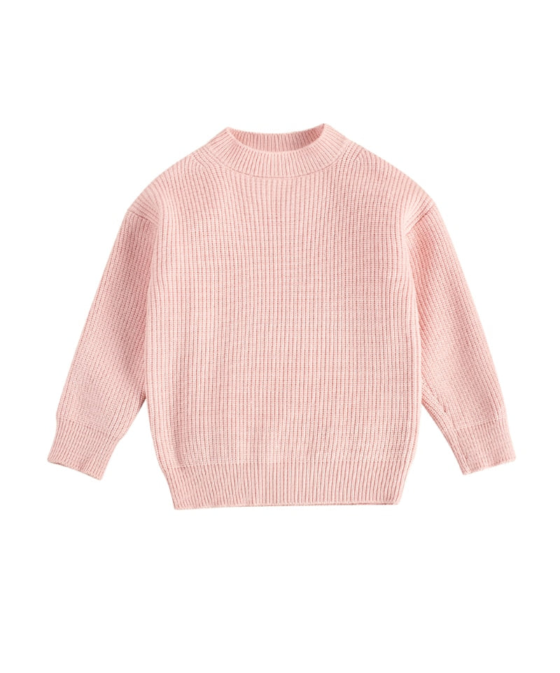 Long Sleeve Soft Knitted Toddler Sweatshirt