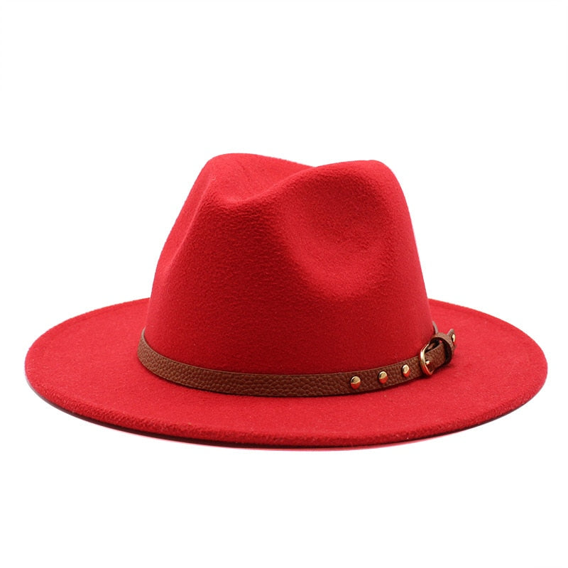 Wide Brim Wool Fedora