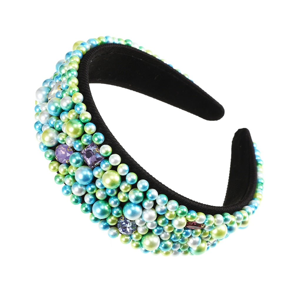 Wide Chunky Rhinestone Headband