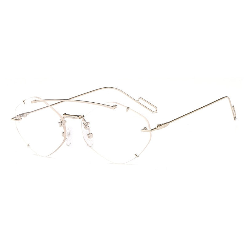 Rimless Polygon Sunglasses