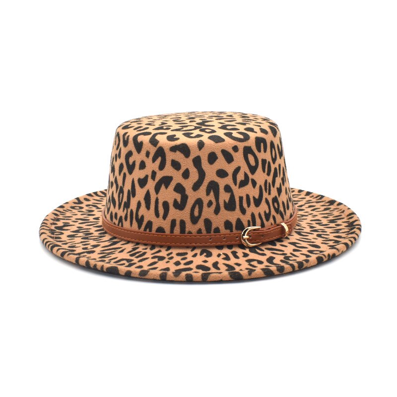 Leopard Felt Fedora