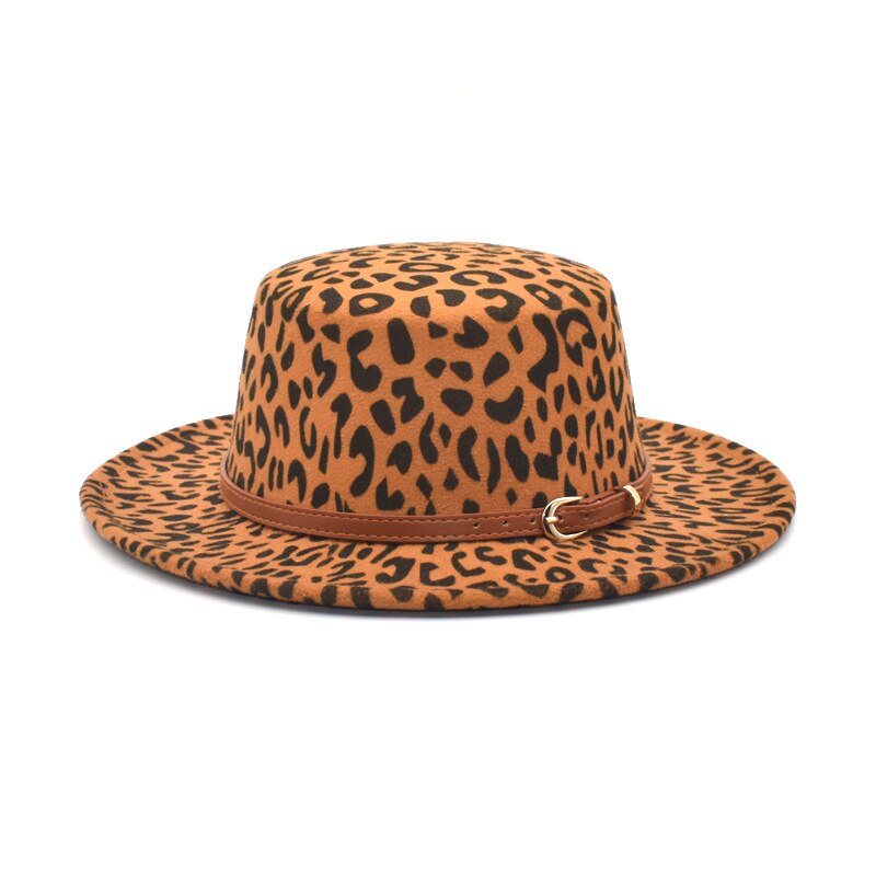 Leopard Felt Fedora