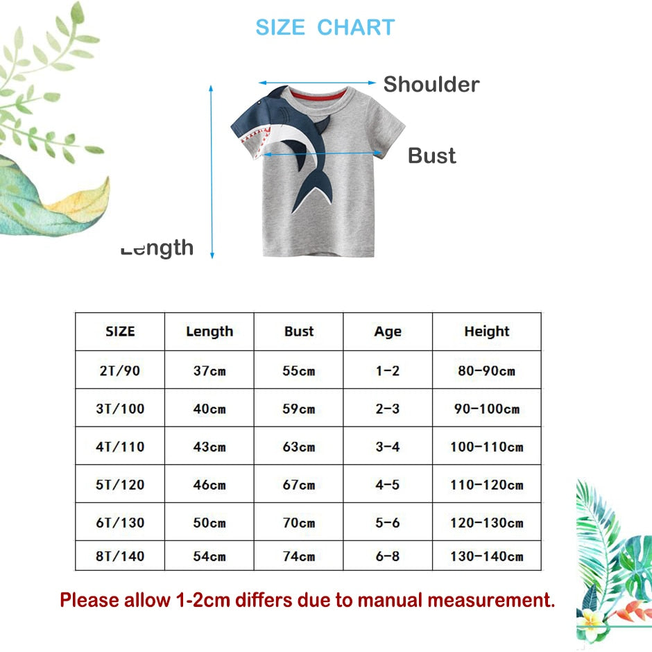 Short Sleeves Cotton Kids T-Shirts