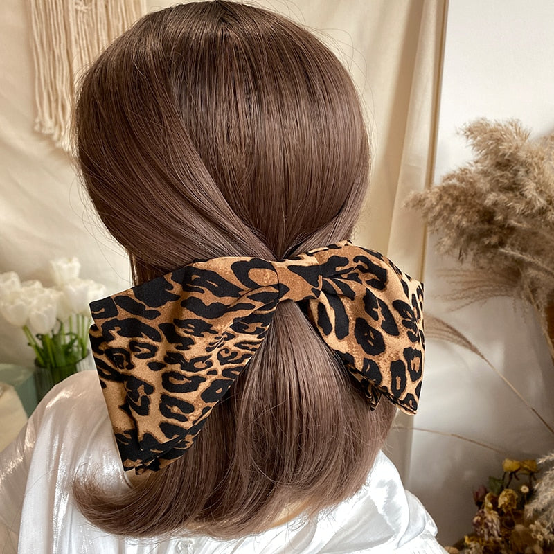 Velvet Barrette Bow