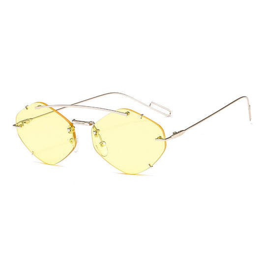 Rimless Polygon Sunglasses