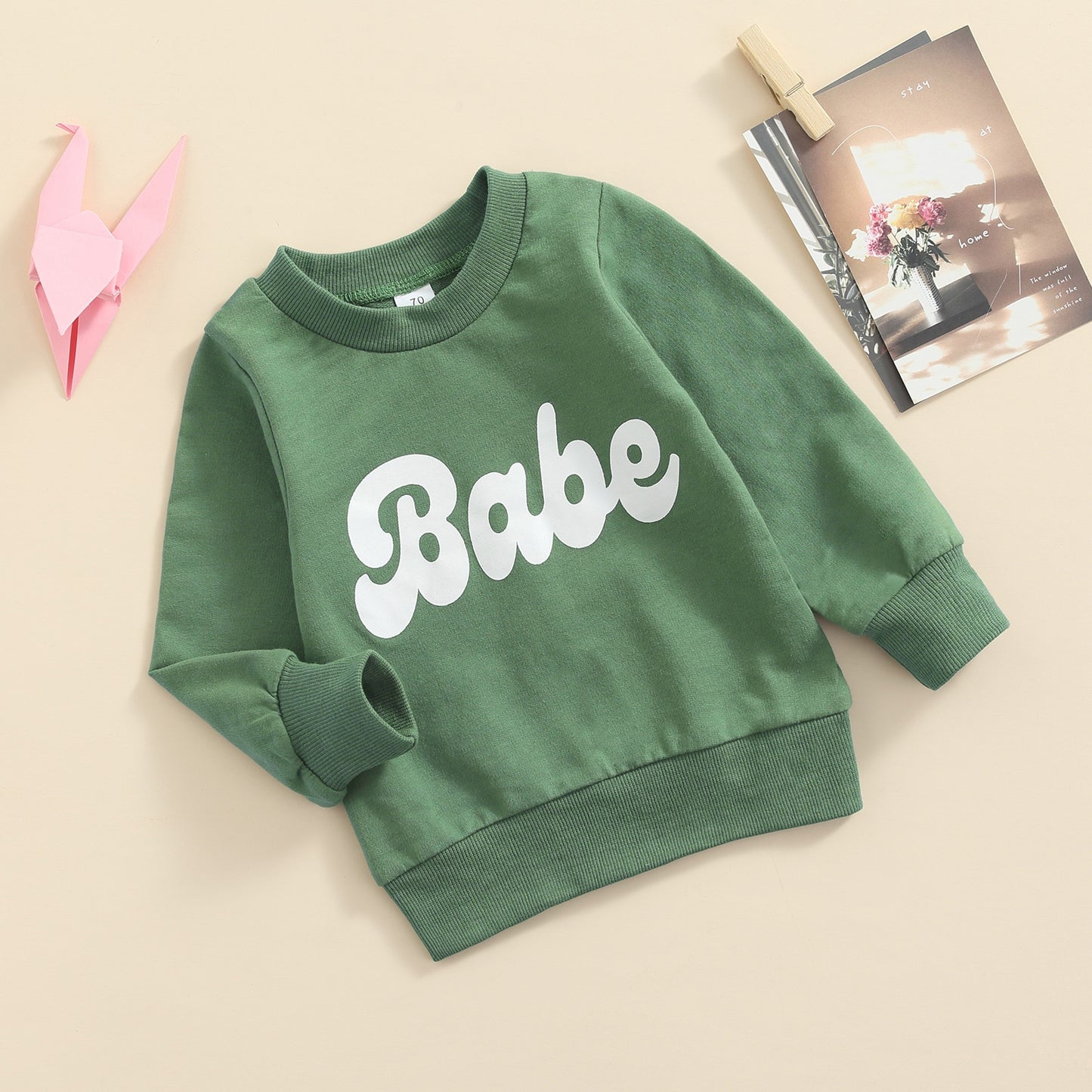 Round Neck Long Sleeve Children Sweatshirt