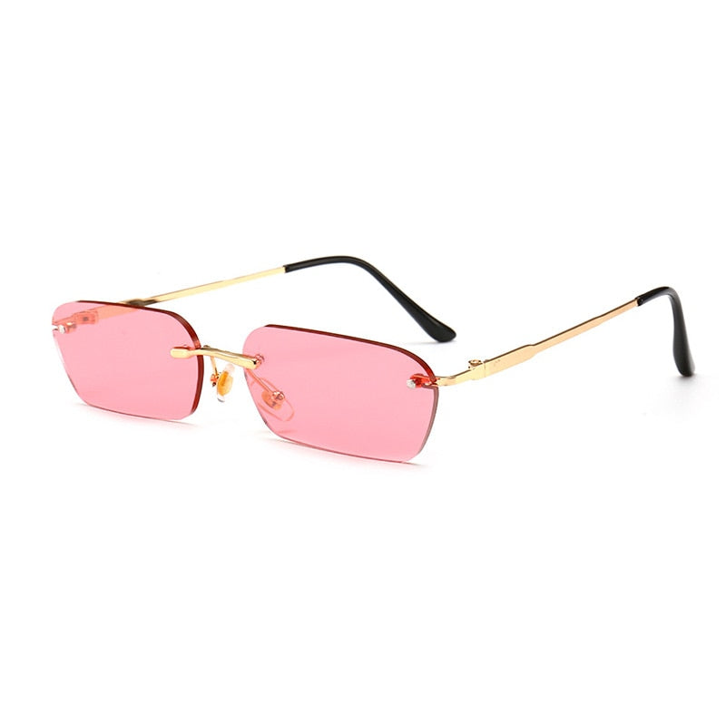 Rimless Rectangle Sunglasses