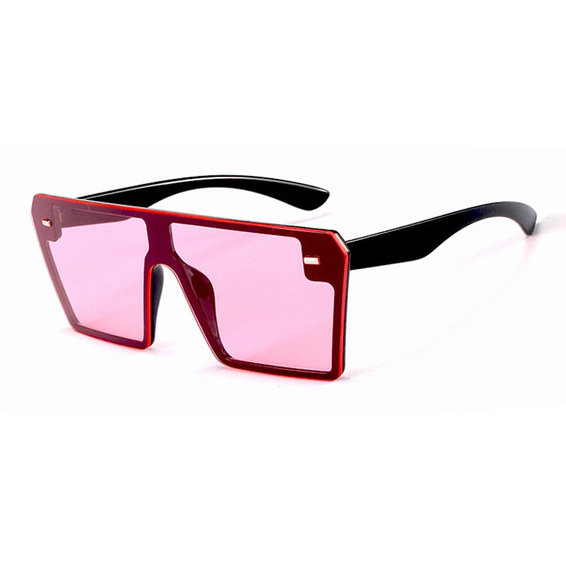 Oversized Flat Top Square Sunglasses