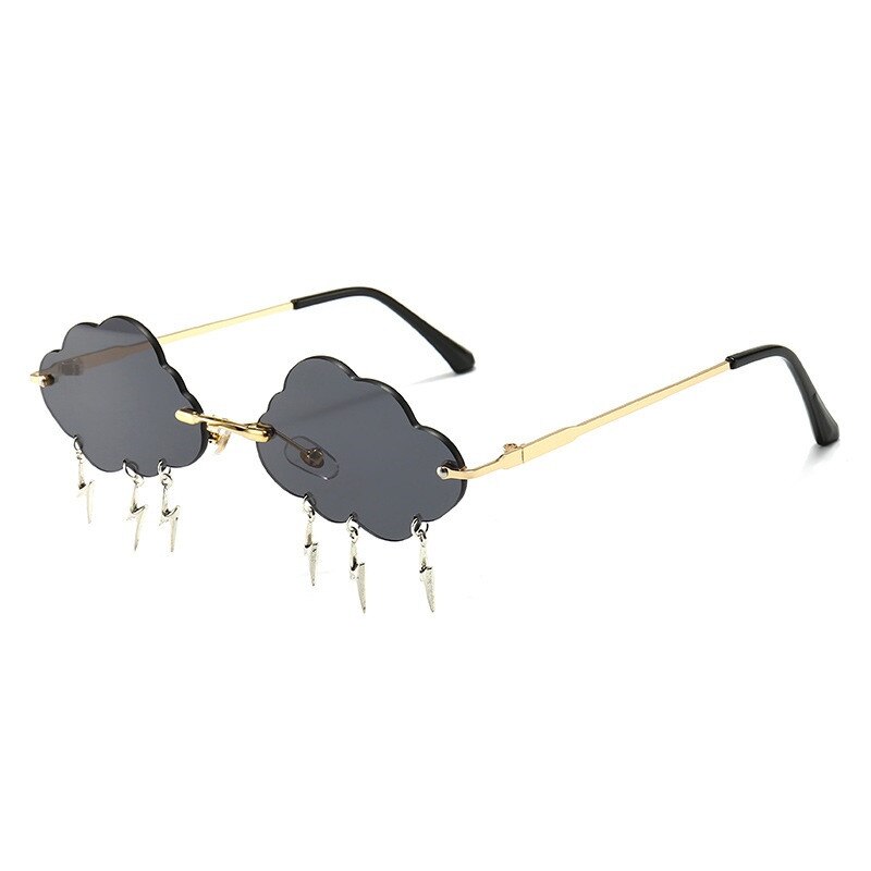 Rimless Thunder Cloud Drip Sunglasses