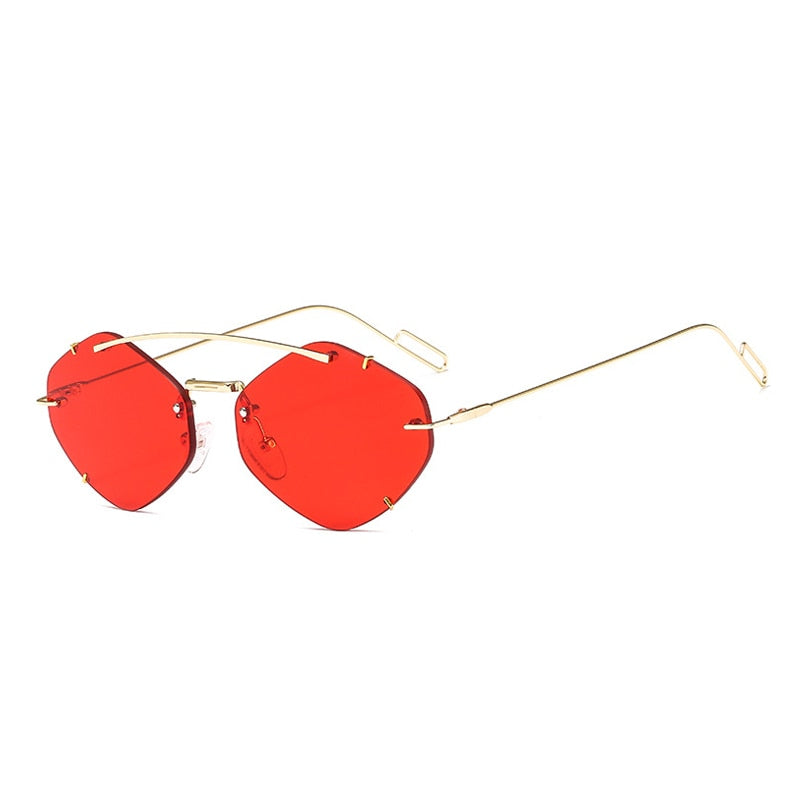 Rimless Polygon Sunglasses