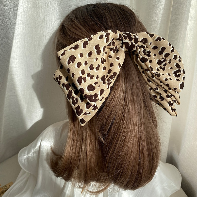 Velvet Barrette Bow