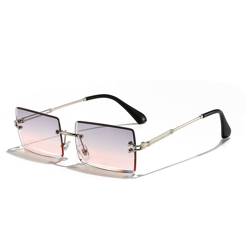 Rimless Rectangle Sunglasses