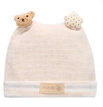 Cotton Cartoon Bear Stars Baby Beanie