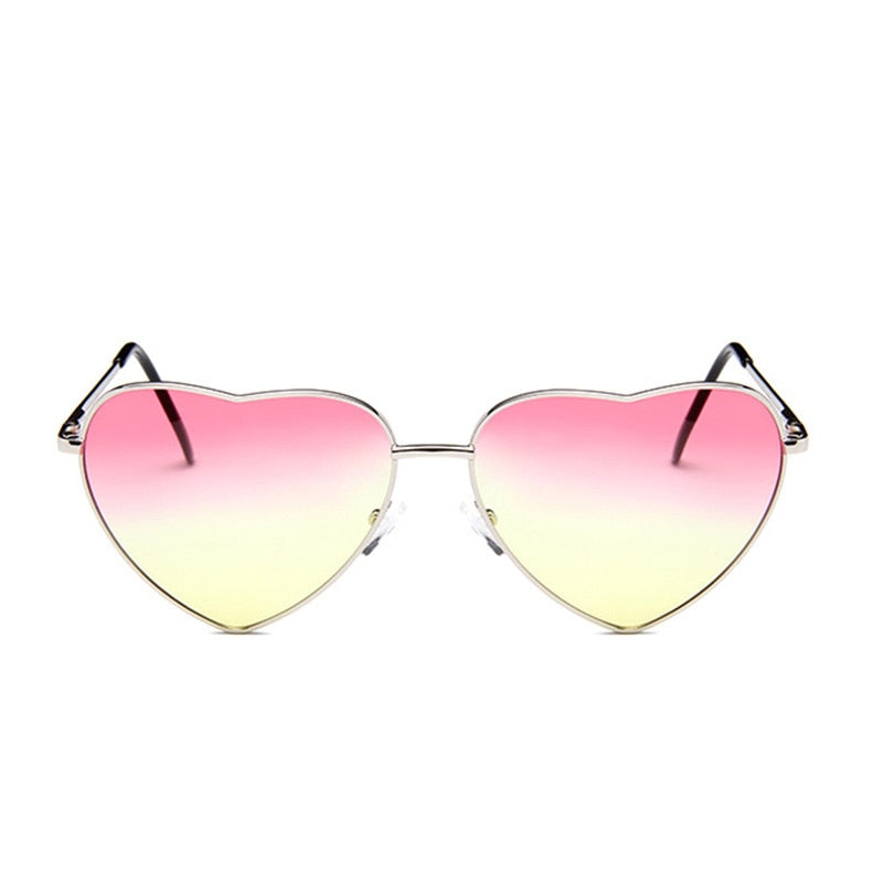 Gradient Heart Frame Sunglasses