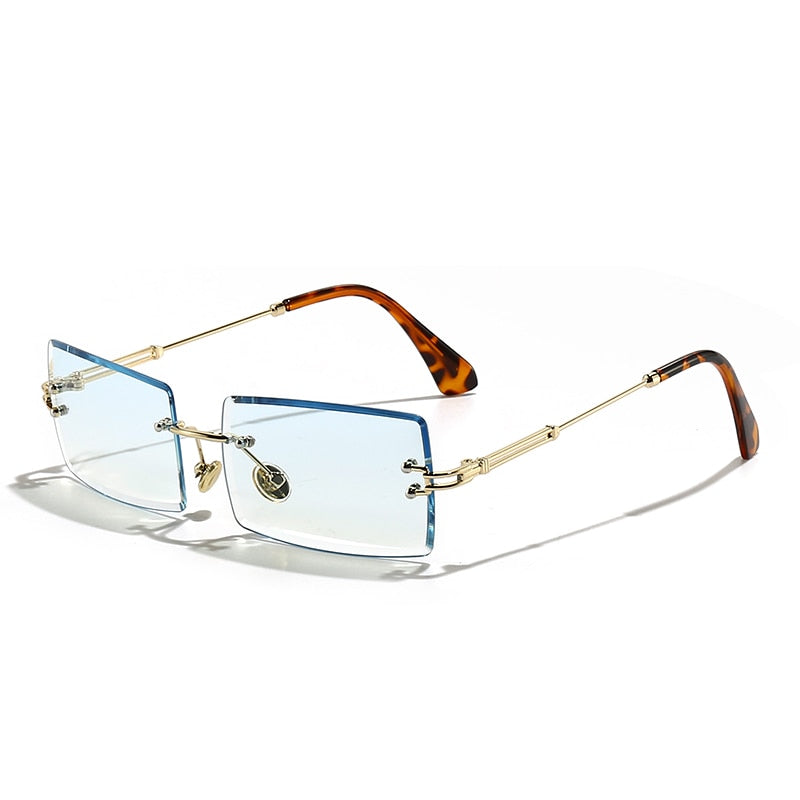 Rimless Rectangle Sunglasses