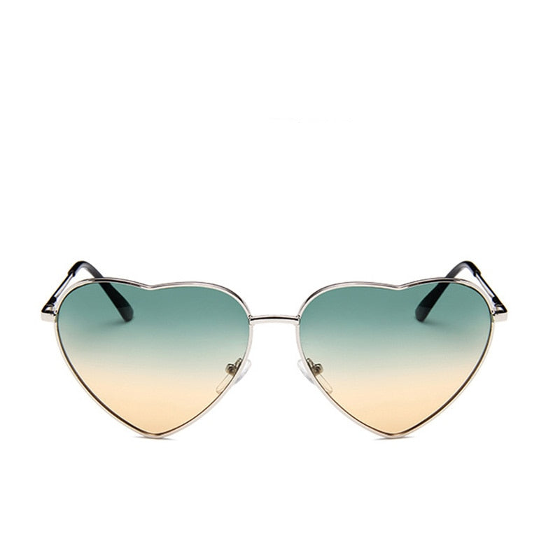 Gradient Heart Frame Sunglasses