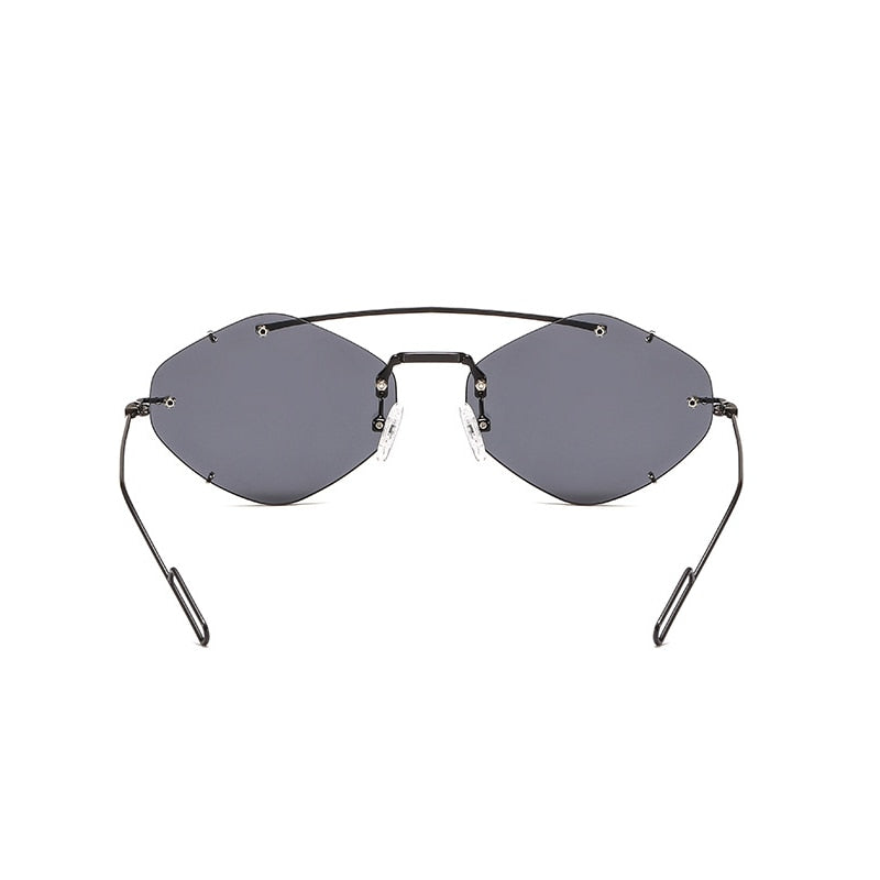 Rimless Polygon Sunglasses