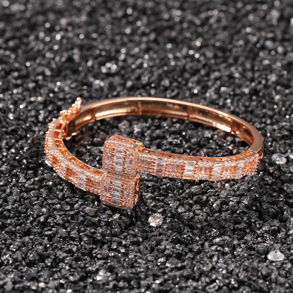 Square Lux Rhinestone Wrap Bracelet