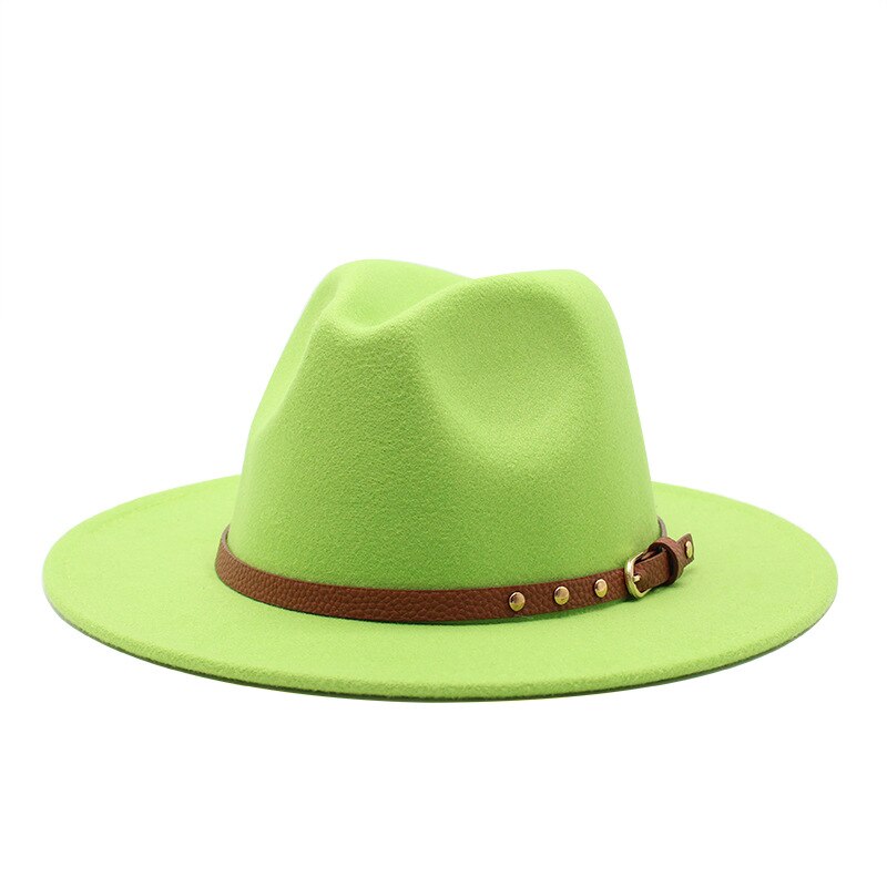 Wide Brim Wool Fedora