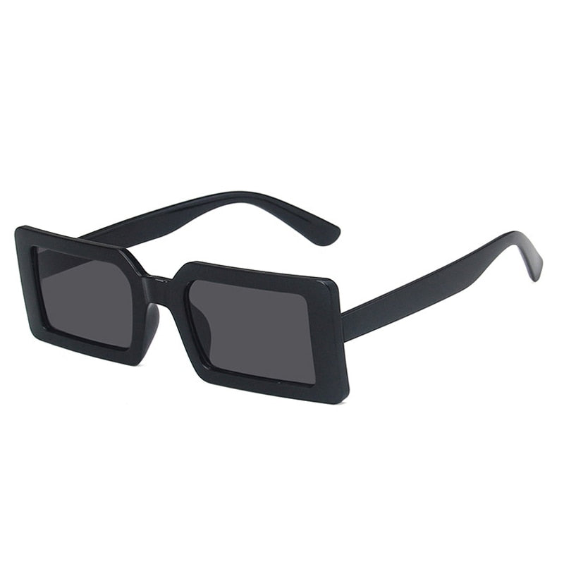 Retro Fluorescent Rectangle Sunglasses