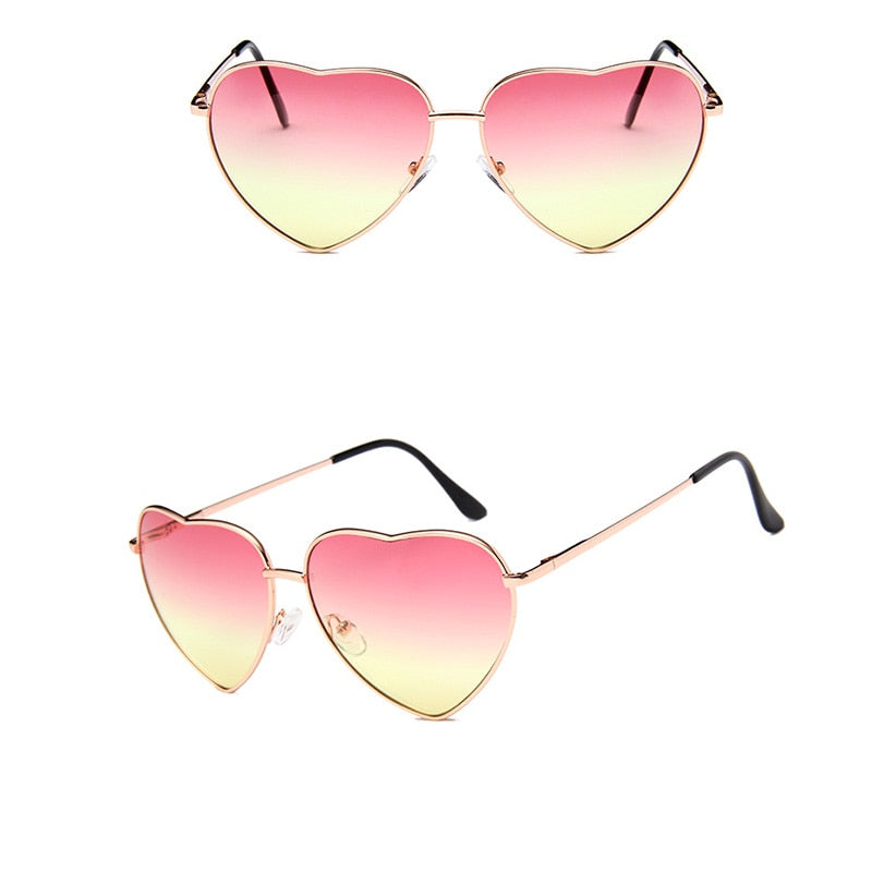 Gradient Heart Frame Sunglasses