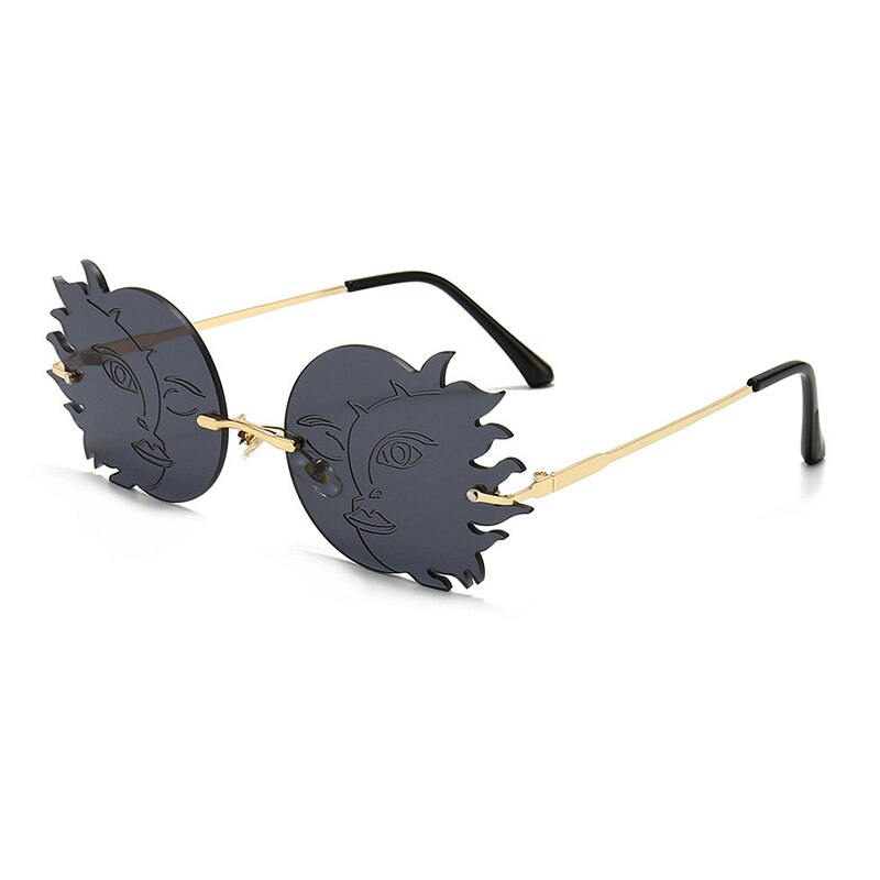 Rimless Sun And Moon Sunglasses