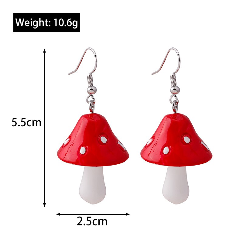 Mushroom Dangle Earrings