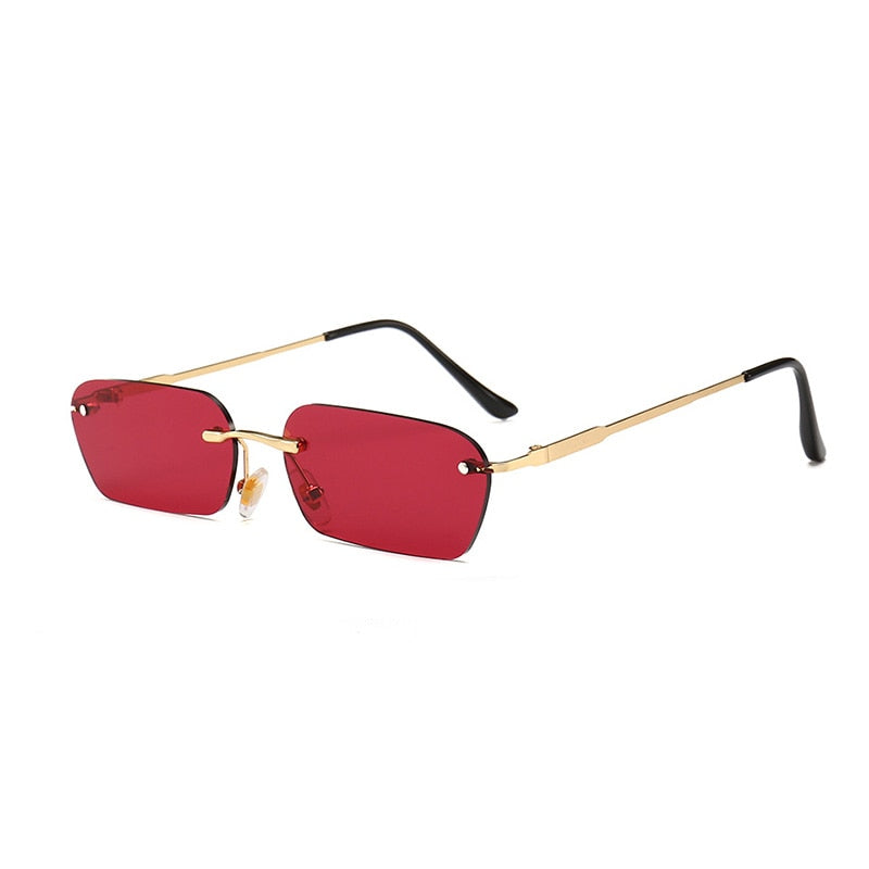 Rimless Rectangle Sunglasses